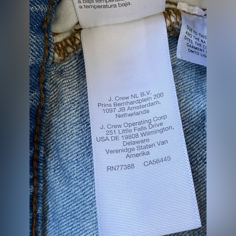 Madewell The Perfect Vintage High Rise Distressed Raw Cropped Jeans Blue SZ 23P - Picture 13 of 14